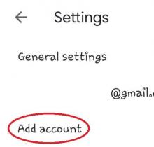 gmail add account